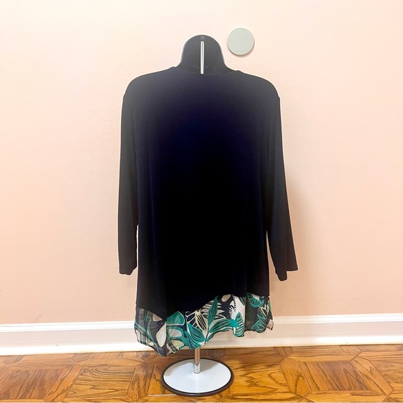 💖 3 for $20 ✅ Chico’s Travelers Asymmetric Chiffon Hem - Picture 2 of 3